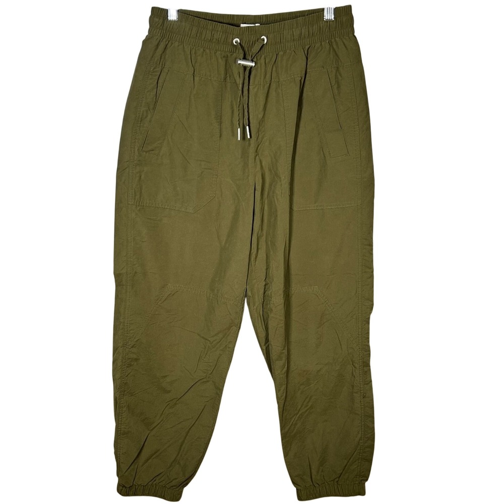 Tommy Jeans Olive Green Drawstring Utility Jogger Pants Women's Medium‎ EUC